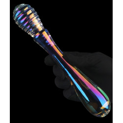 LoveToy Gode en Verre Twin Pleasures 20 x 3.6cm Transparent